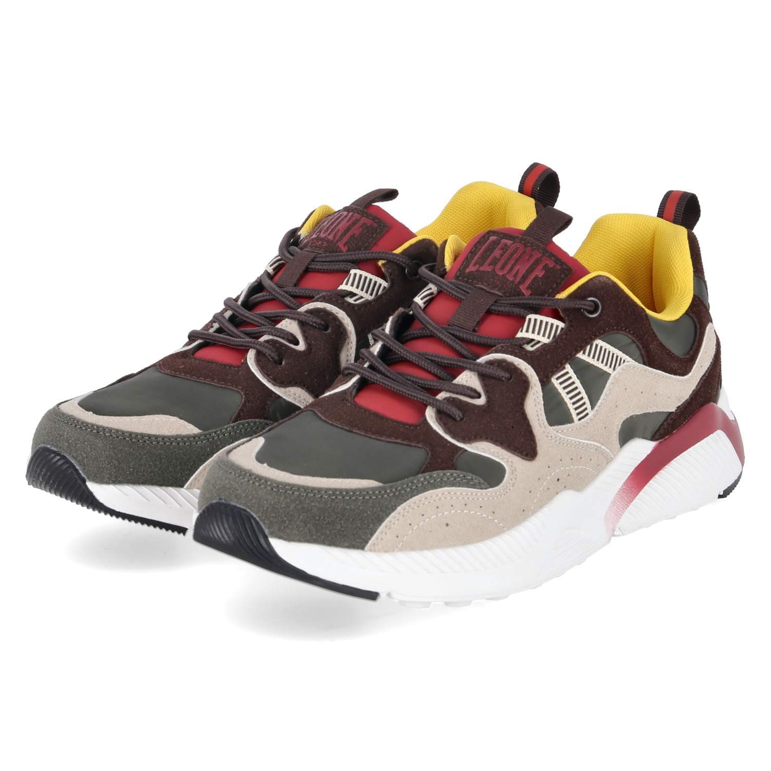 Leone Leone 1947 Sneaker Low M132S11-151 SP Herren Textil & Synthetik green Schnürschuh
