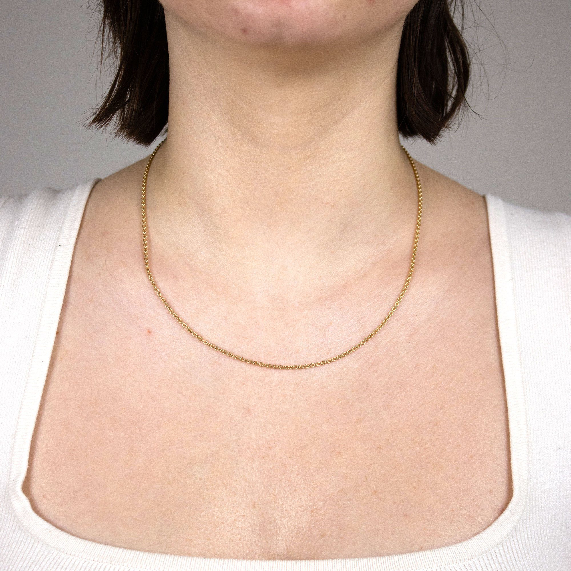 HOPLO Goldkette Goldkette Ankerkette Länge 38cm günstig online kaufen