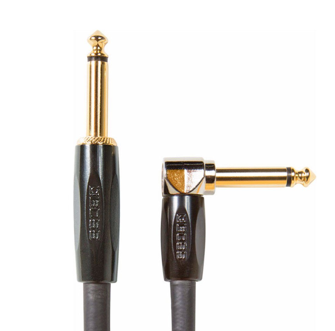 Boss by Roland Boss BIC-15A Instrumentenkabel 4,5m winkel-gerade Audio-Kabel, 6,35-mm-Klinke, 6,35-mm-Klinke (450 cm), Hochwertig