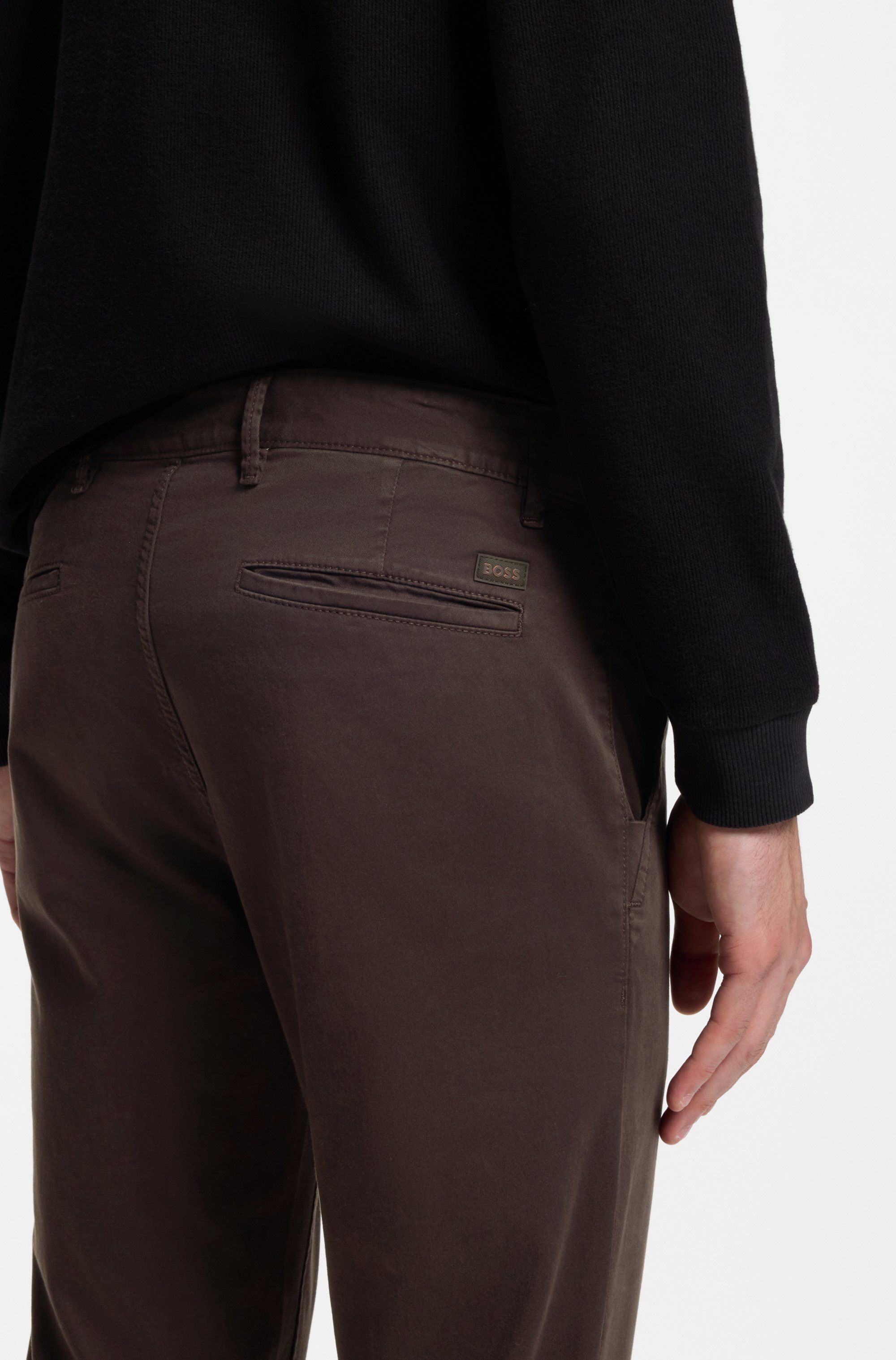 BOSS ORANGE Chinohose Slim-fit Aus komfortabler Stretch-Baumwolle und mit praktischen Gesäßtaschen – Bild 2 von 5