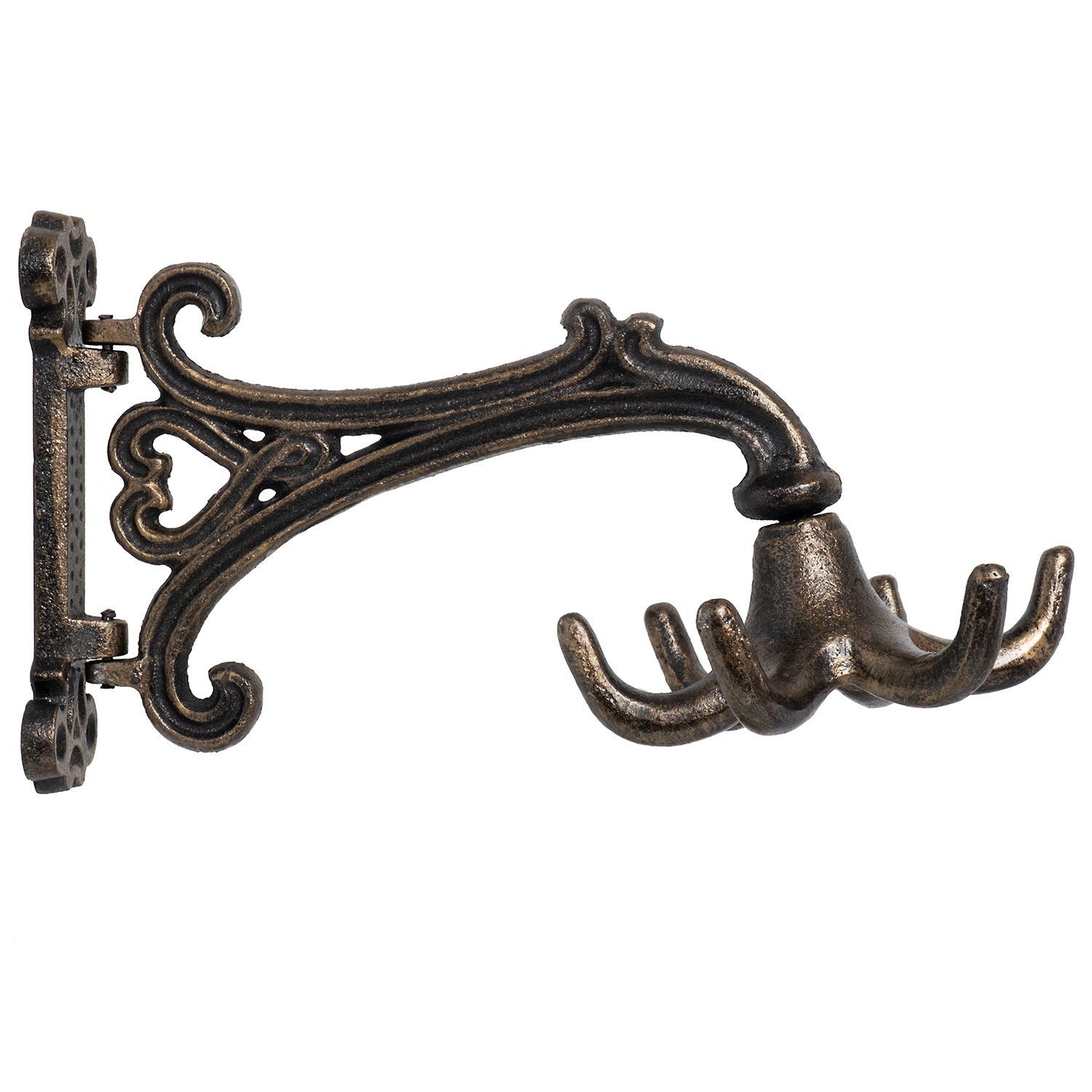Moritz Wandgarderobe 6er Kleiderhaken Wandhaken, Handtuchhaken Huthaken Mantelhaken Garderobenhaken Mantelstock