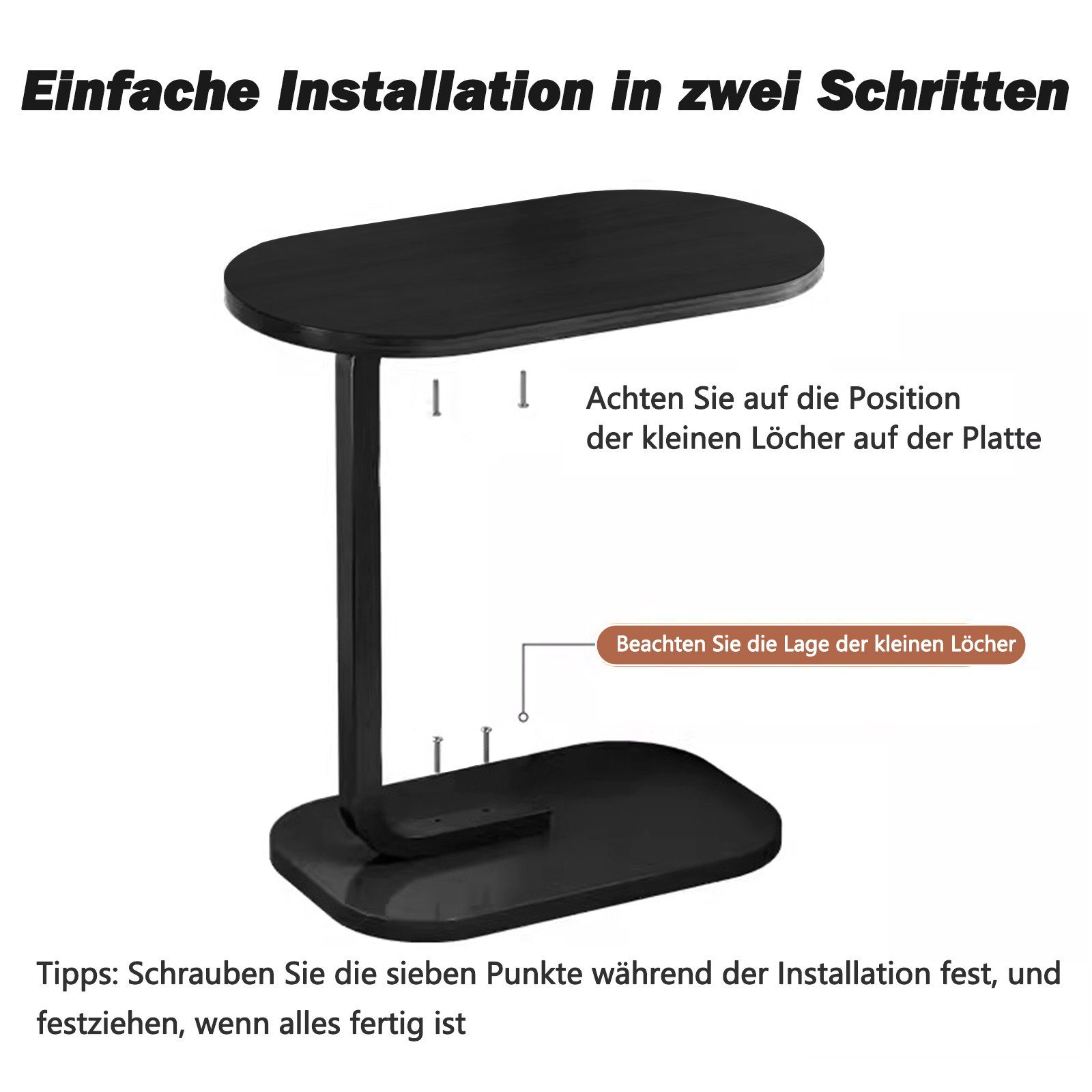 TWSOUL Beistelltisch Betttisch Kaffeetisch Sofatisch Laptoptisch günstig online kaufen