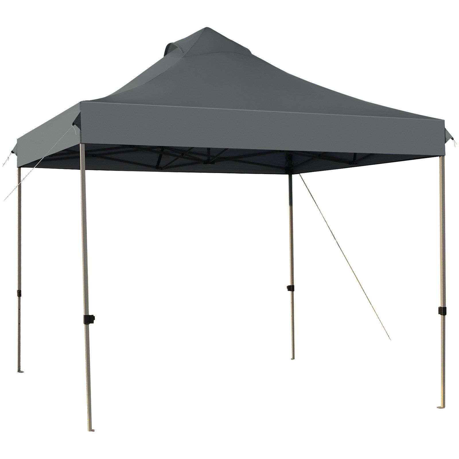 COSTWAY Faltpavillon, 3x3m Partyzelt mit rollbarer Tragetasche, wasserdicht