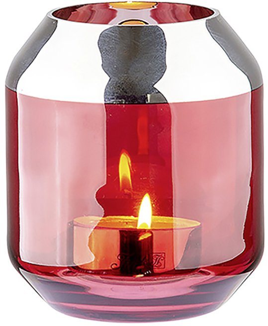 Fink Teelichthalter SMILLA, aus mundgeblasenem Glas, Durchmesser Öffnung:  9,5 cm