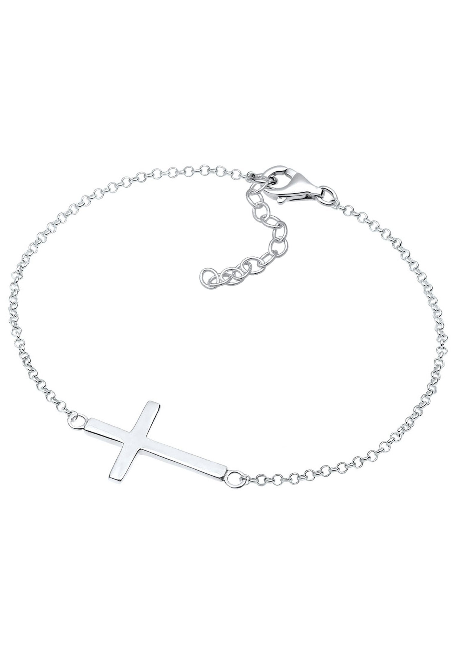 Elli Armband Kreuz Horizontal Silber 925 Schlicht