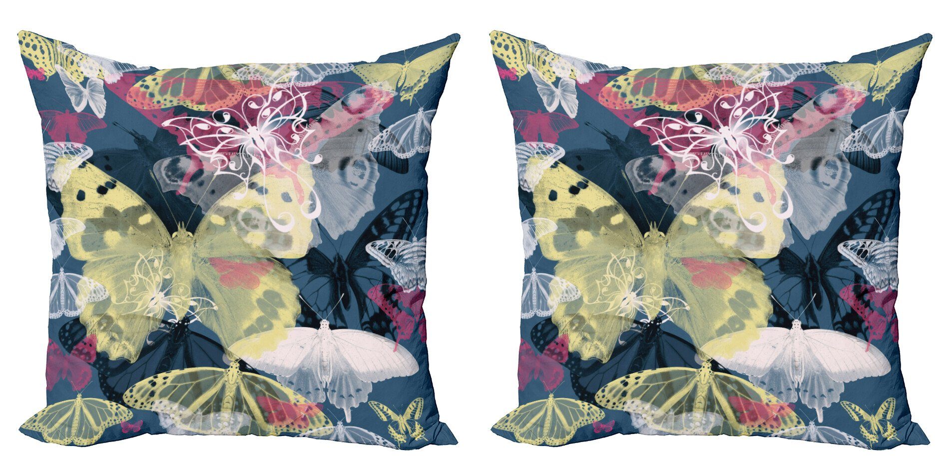 Digitaldruck, (2 Tierwelt Stück), Frühling natürliche Abstrakt Kissenbezüge Doppelseitiger Abakuhaus Accent Modern