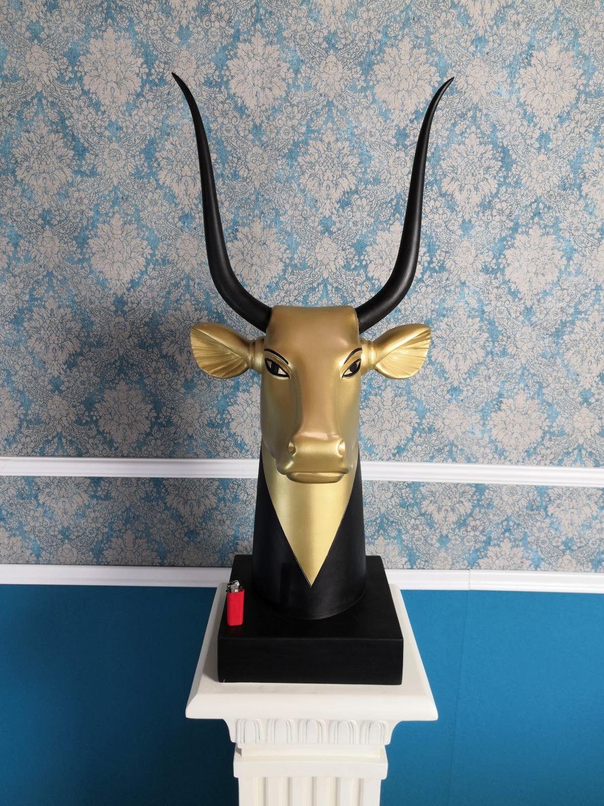 Skulptur Stier Ägyptischer Design JVmoebel Sofort Figur Skulptur Skulpturen