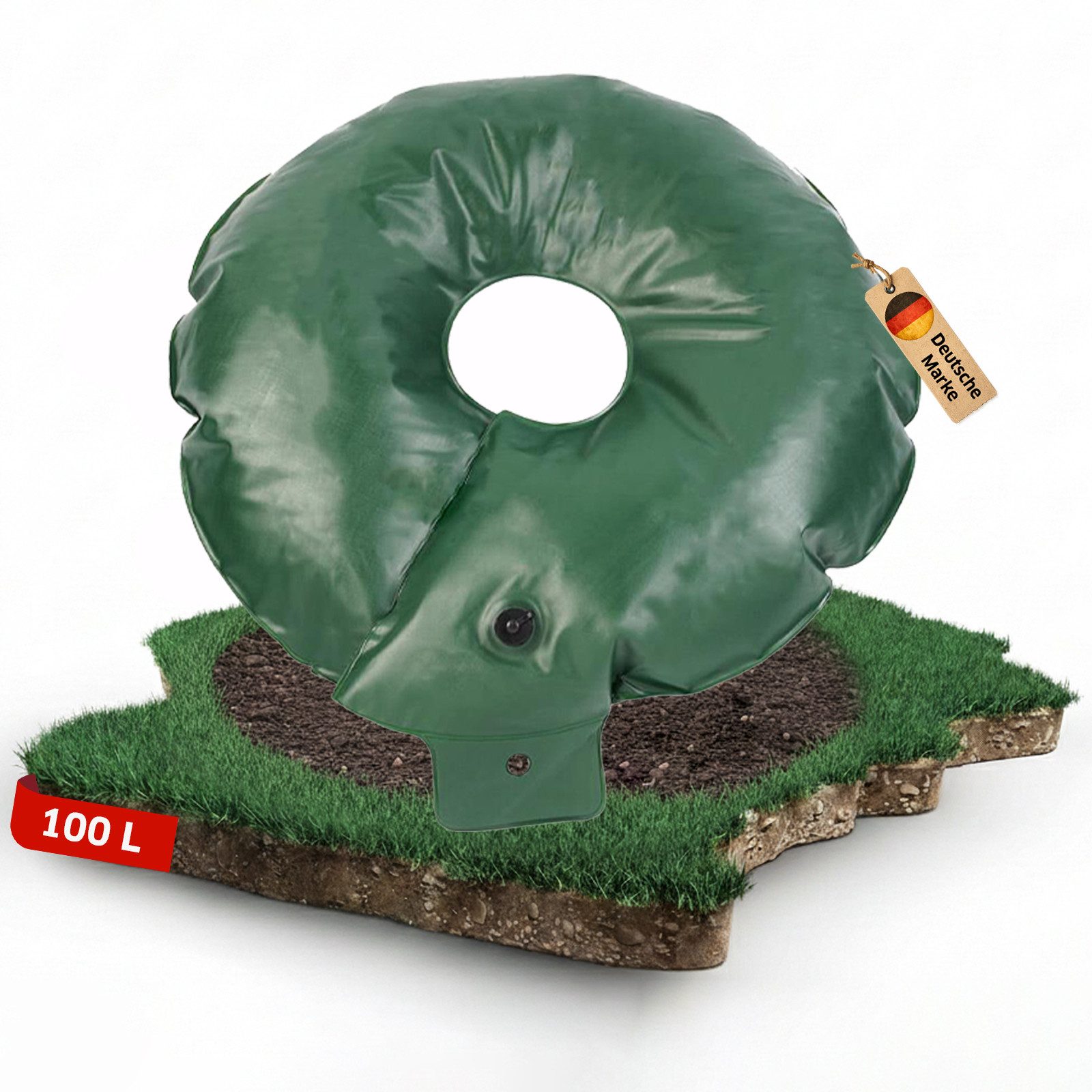 NOOR Bewässerungssystem FROGBAG DONUT 100 Liter - runde Baumbewässerung, (1-tlg), Bewässerungssack für eine effiziente, zielgerichtete Bewässerung