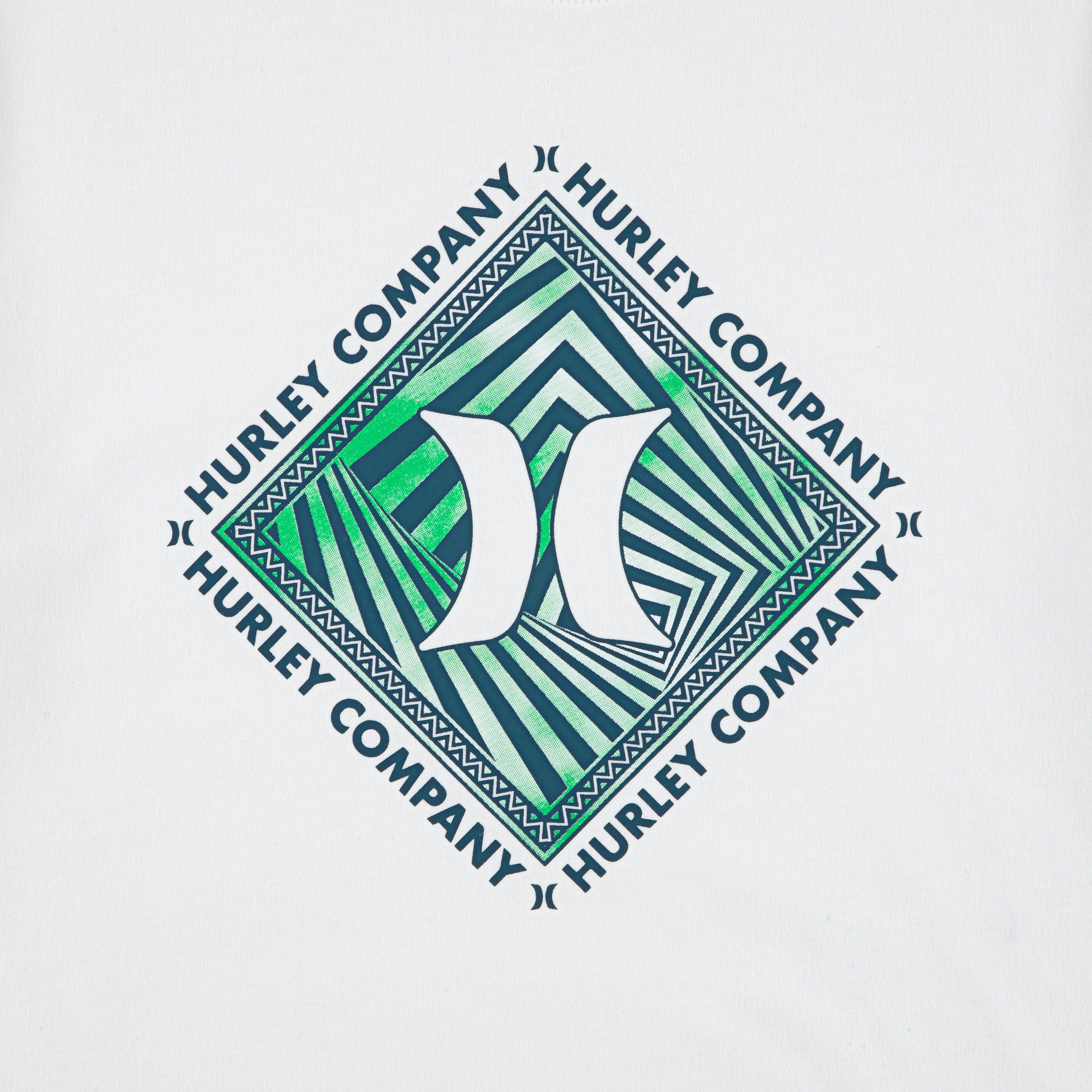 Hurley T-Shirt mit Kurzarmdesign, aus Baumwolle und Polyester, normale Länge – Bild 5 von 5