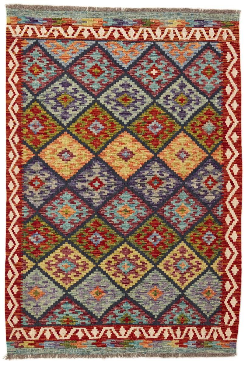 Afghan Orientteppich, Kelim Handgewebter Nain Trading, 121x179 mm rechteckig, Höhe: 3 Orientteppich