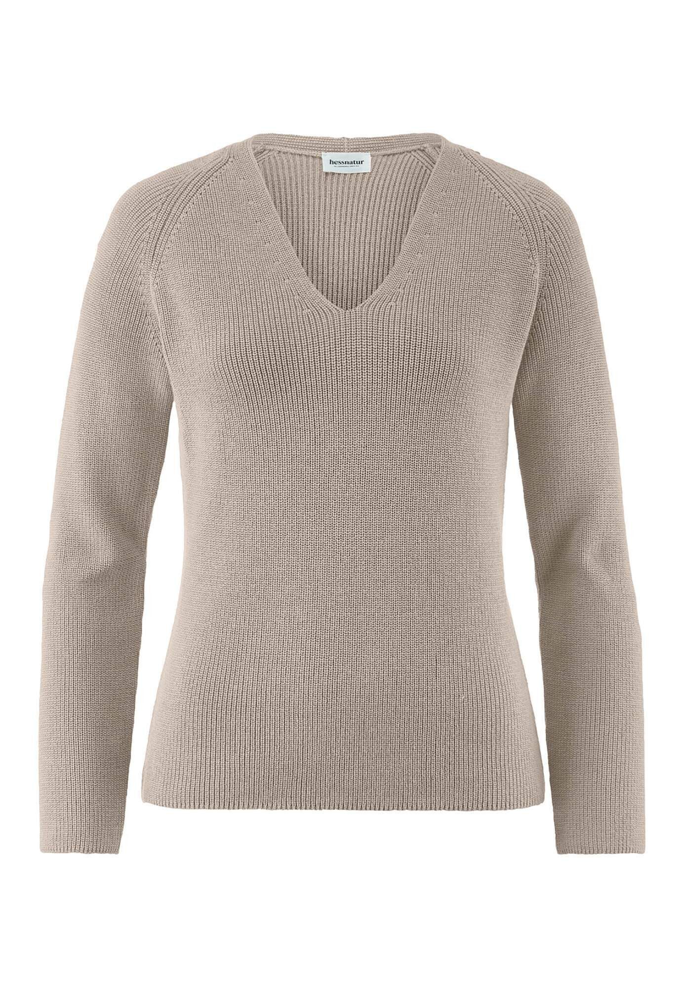 Hessnatur Strickpullover aus reiner Bio-Baumwolle (1-tlg) günstig online kaufen