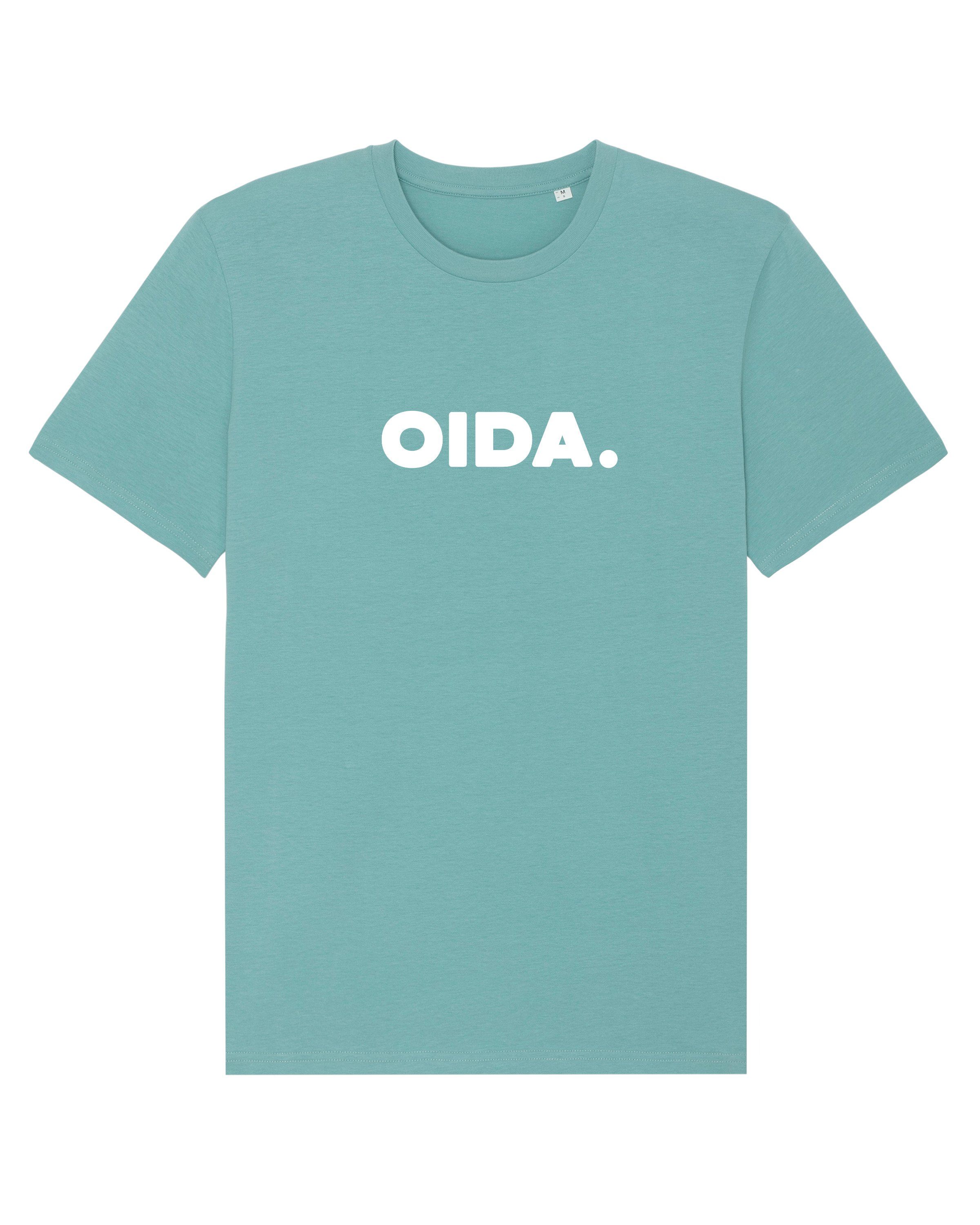 Monstera (1-tlg) Apparel Oida Print-Shirt wat? Teal