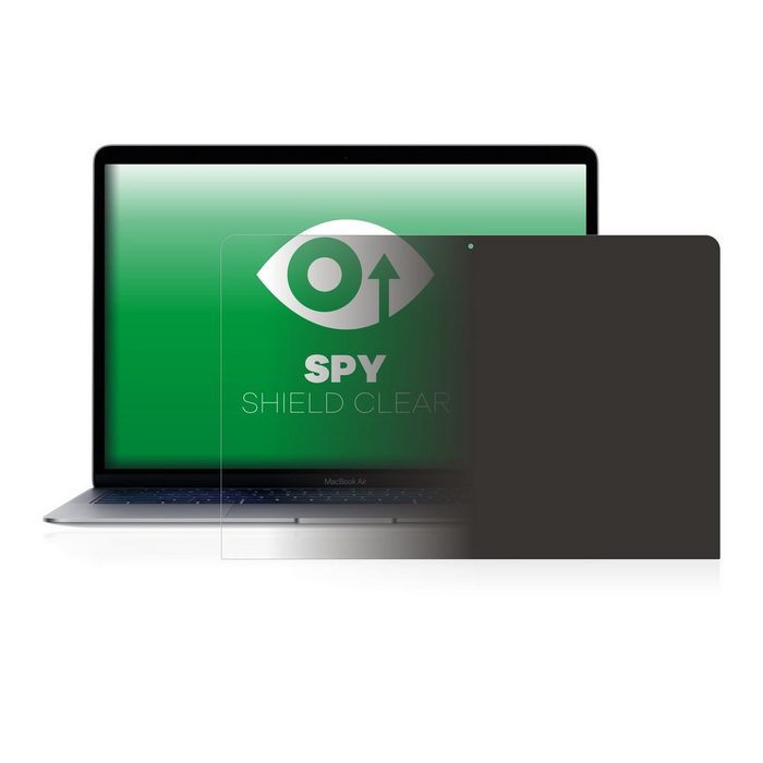 upscreen Blickschutzfolie für Apple MacBook Air 13" 2019 Displayschutzfolie Blaulichtfilter Privacy Folie Schutzfolie Sichtschutz klar Anti-Spy