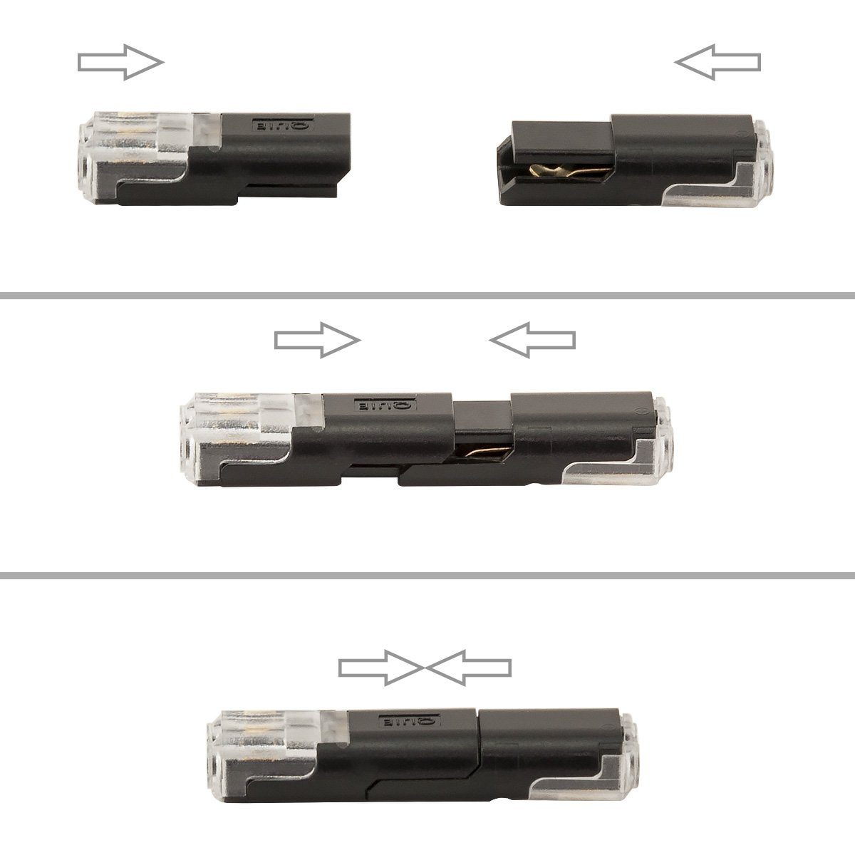 MidGard Kabelverbinder-Sortiment Auto Steckverbinder Clip-Verbindung Kabelverbinder 2 pol KFZ Verbinder, 2-polig, 10-tlg.