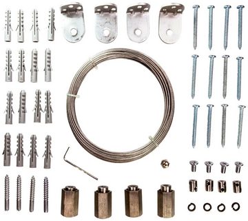 Seilspanngarnitur, Windhager, Montage-Set zur Befestigung von Sonnensegeln