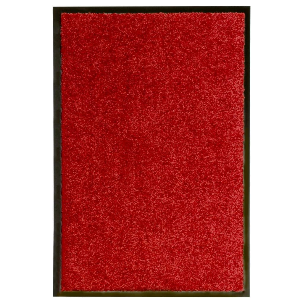vidaXL Fußmatte Fußmatte Waschbar Rot 40x60 günstig online kaufen