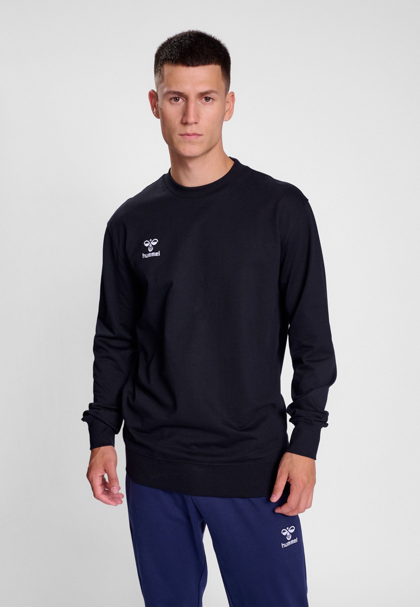 hummel Sweatshirt Regular Fit Sweatstoff Rundhalsausschnitt hmlGO 2.0 SWEAT günstig online kaufen