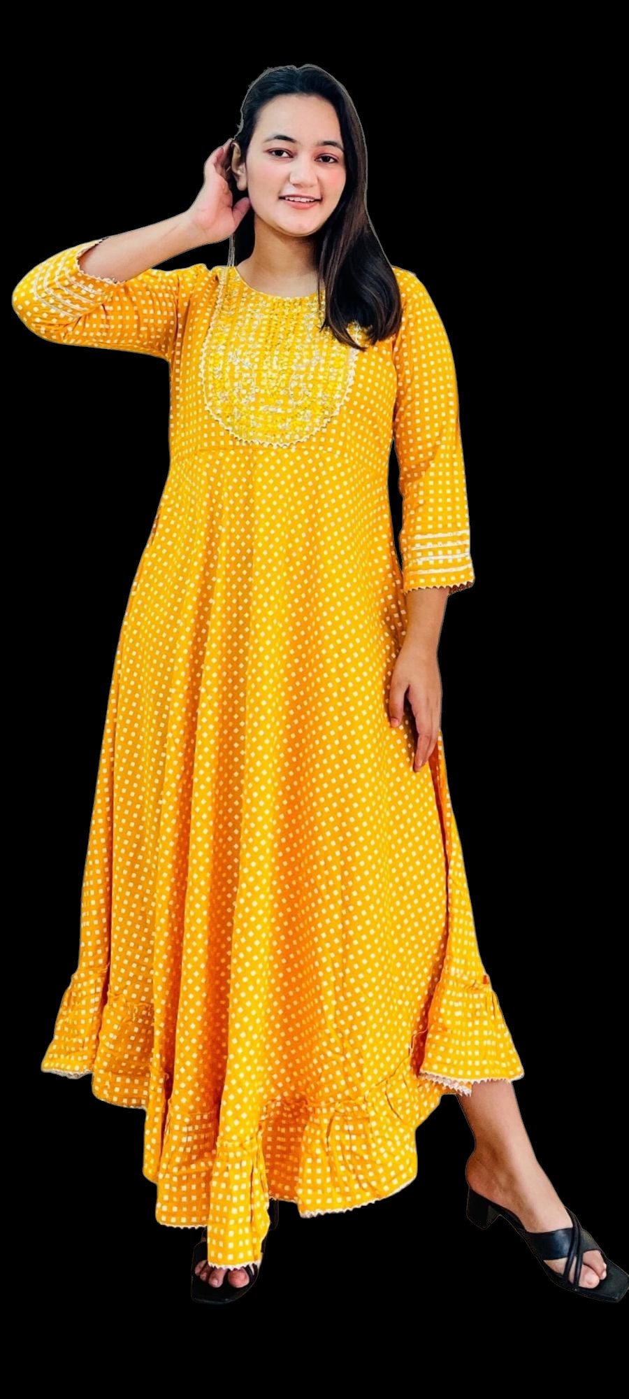 PfauGermany Maxikleid Embroiderd SunFlower Embroiderd günstig online kaufen