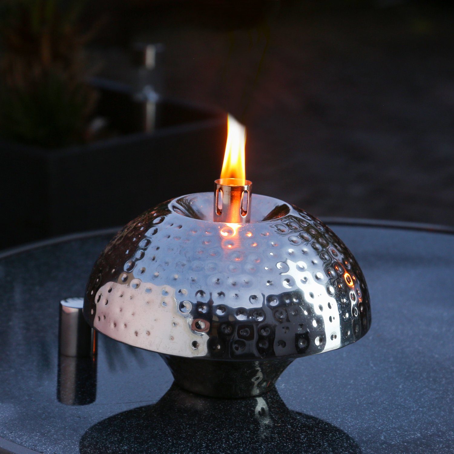 MARELIDA Feuerschale Tischfackel Gartenfackel Ölllampe 23cm günstig online kaufen