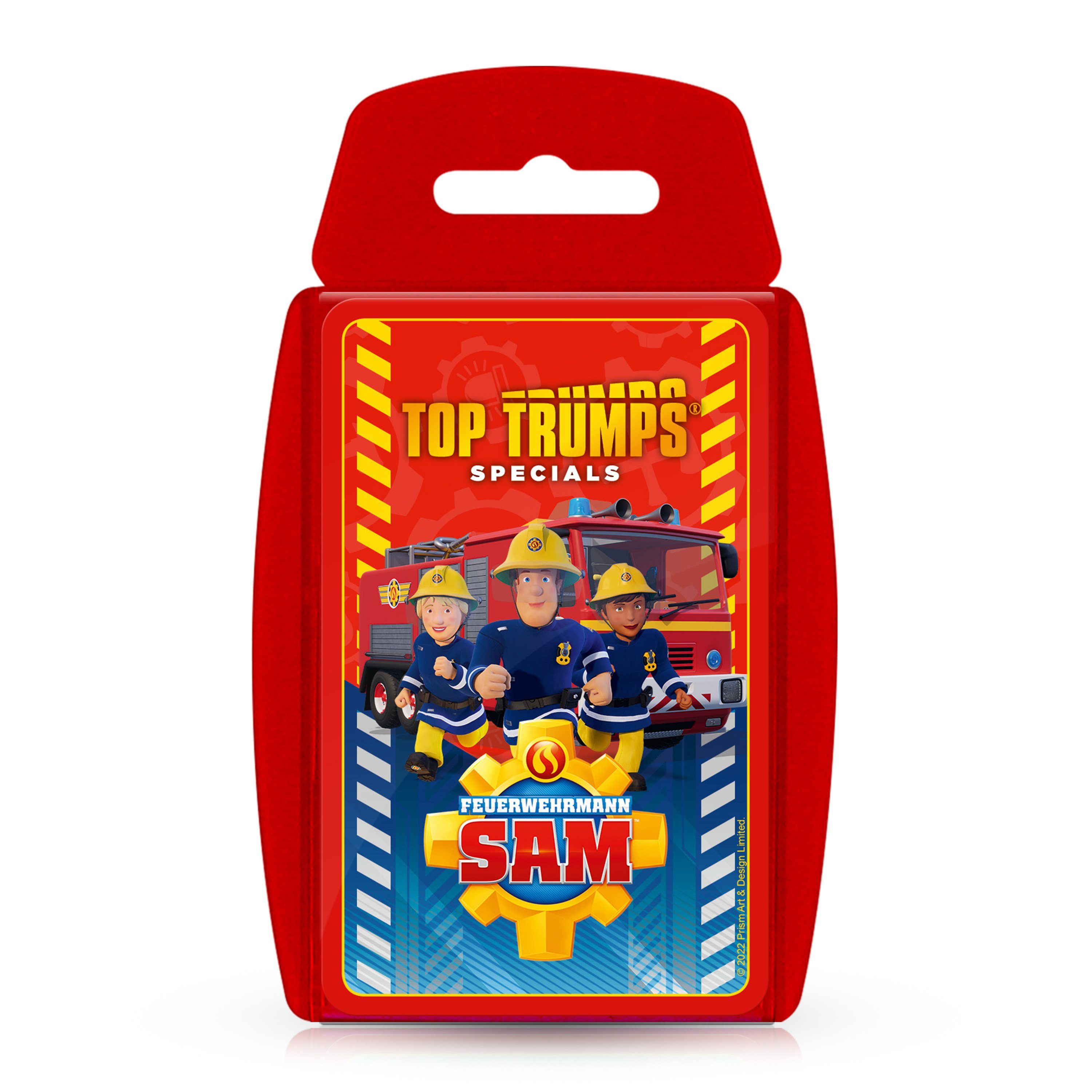 Winning Moves Spiel, Quartett Top Trumps Feuerwehrmann - Sam