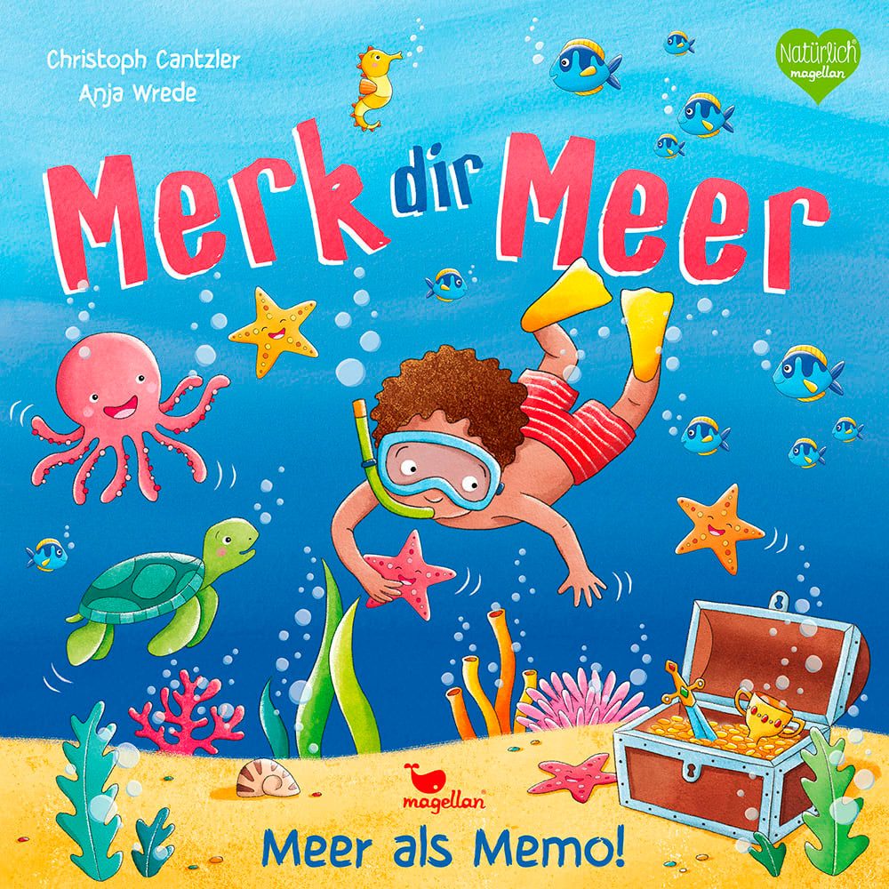 Magellan Spiel Merk dir Meer, Kinderspiel, Made in Germany