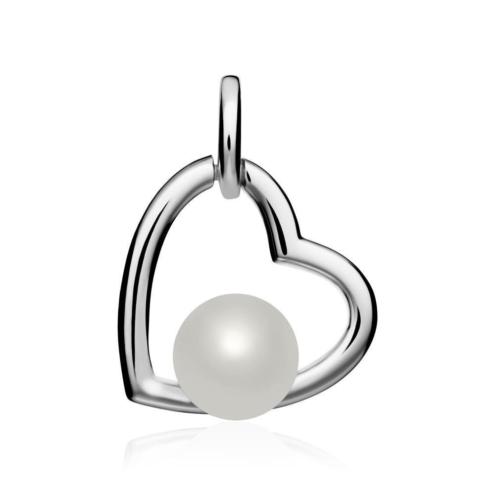Unique Herzanhänger Unique Herzanhänger für Damen aus Sterlingsilber mit Süßwasserperle