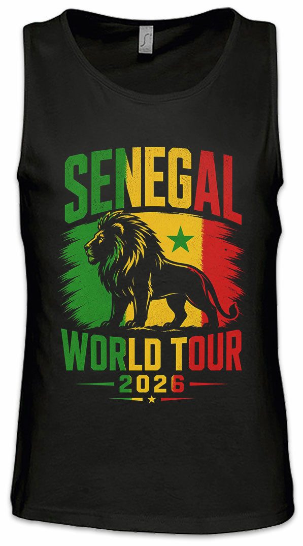 Urban Backwoods Tanktop Team Senegal 2 Ärmelloses T-Shirt Dakar Teranga Baobab Sabar Fußball Soccer Football Turnier 2026