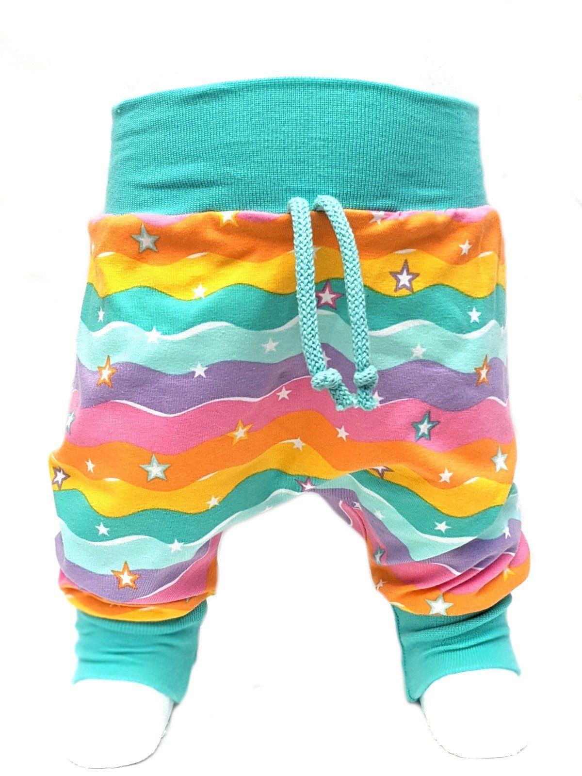 - Pumphose Gr. Kinderhose Spielhose Sterne Pastelltöne mit Regenbogen Baby Pumphose Corileo 50 104