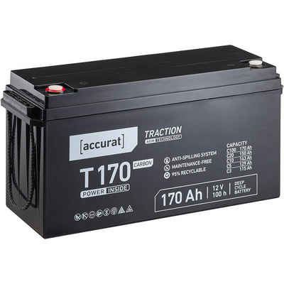 accurat Accurat Traction T170 Carbon AGM Bleiakku 170Ah Batterie, (12 V V)