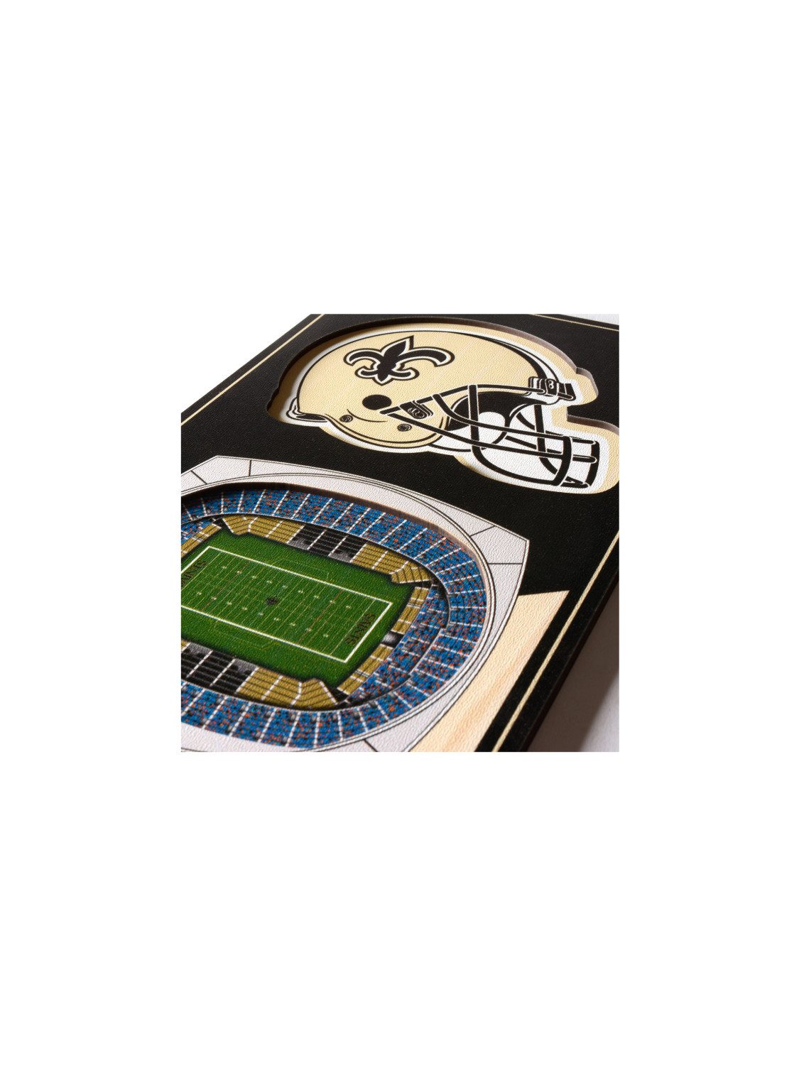 New Orleans Saints Wanddekoobjekt New Orleans Saints 3D Stadium Banner