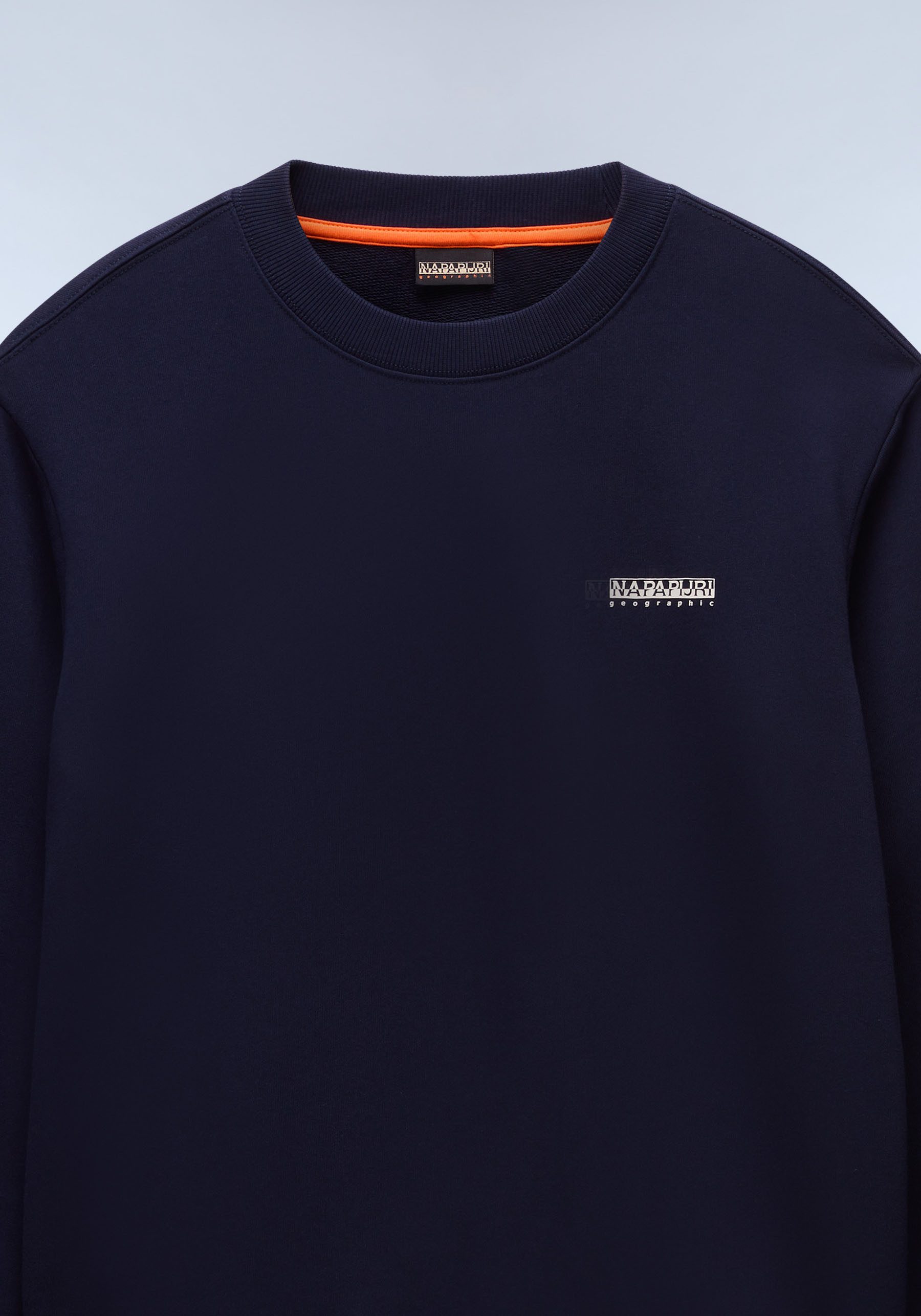 Napapijri Sweatshirt klassischer Sweatshirt-Schnitt, aus Baumwolle, bequeme Passform