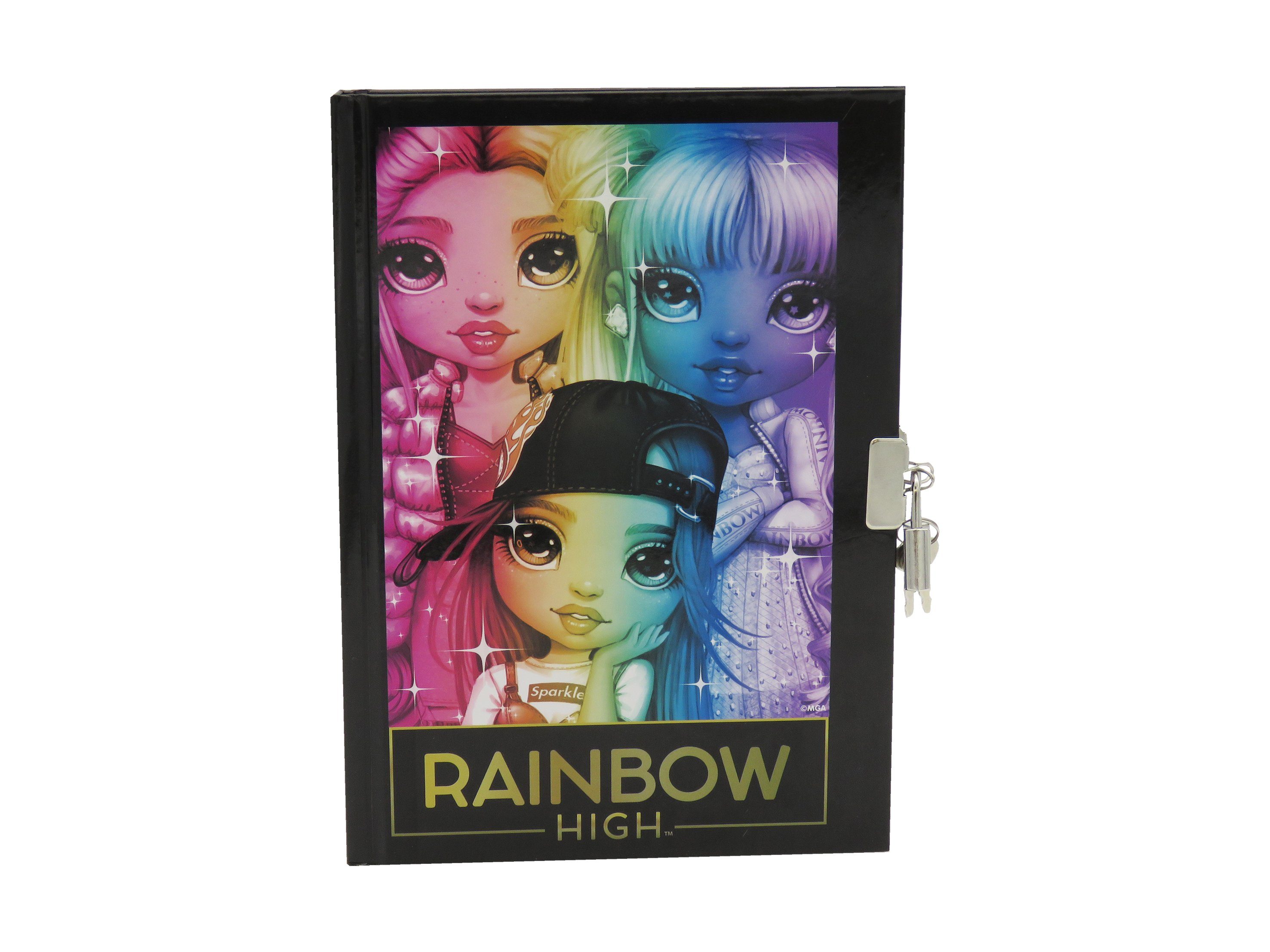 CyP Brands Tagebuch Rainbow High Tagebuch, mit Schloss und Schlüssel