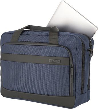 travelite Laptoptasche Meet, marine, Arbeitstasche mit 15,6-Zoll Laptopfach und Trolley-Aufsteck-System