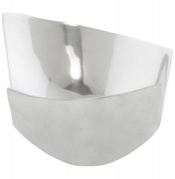 Casa Padrino Dekoobjekt Aluminium Schale 31 x 26 cm - Designer Obstschale