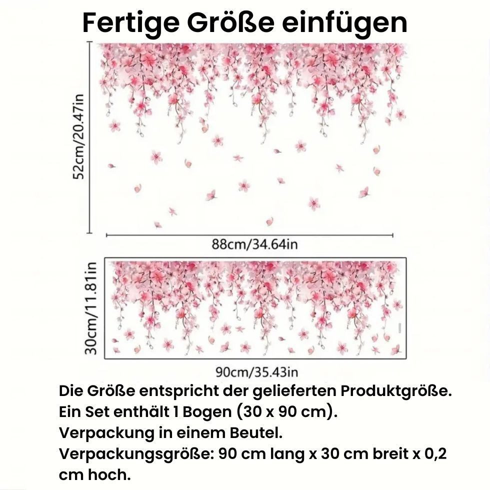 Montegoni Wandsticker Kirschblüten Wandtattoo Rosa Blume Frühling Aufkleber günstig online kaufen
