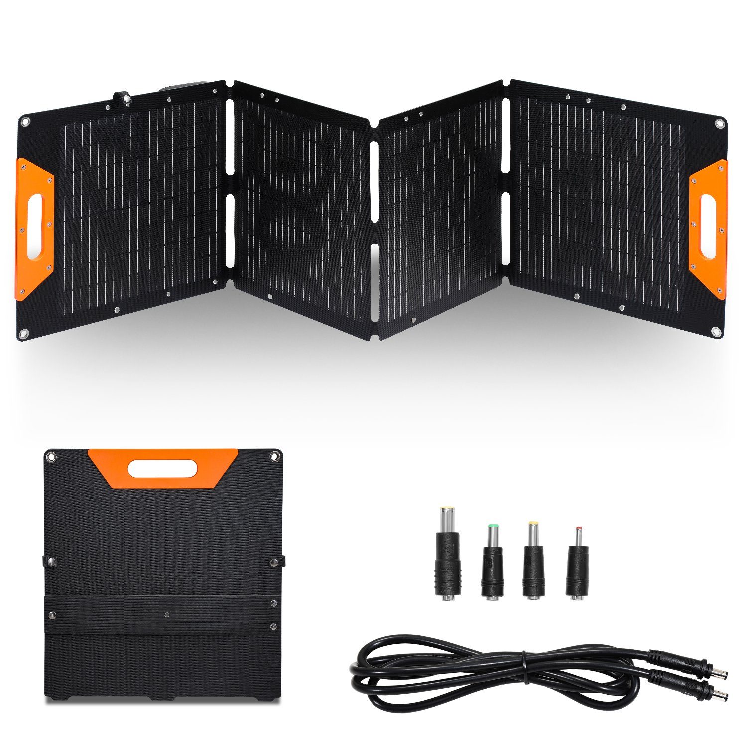 Randaco Solarmodul Solarmodul 120W Solarpanel Faltbar mit USB Anschluss Wasserdichtes, 120,00 W