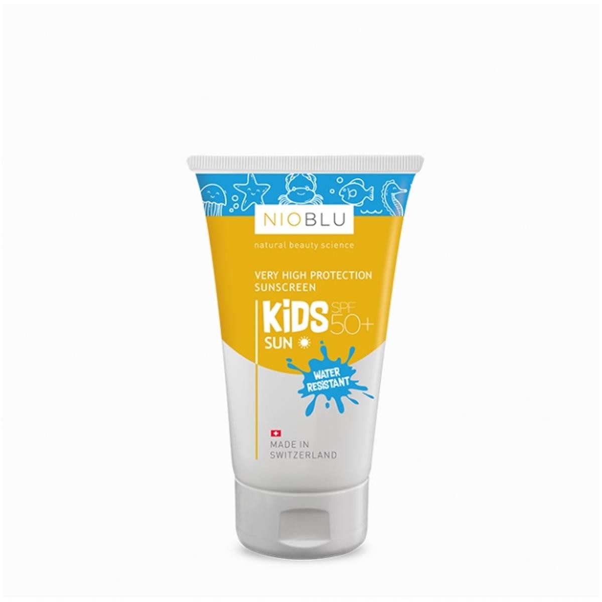 NIOBLU Sonnenschutzcreme Sonnencreme für Kinder mit hohem Lichtschutzfaktor 50+