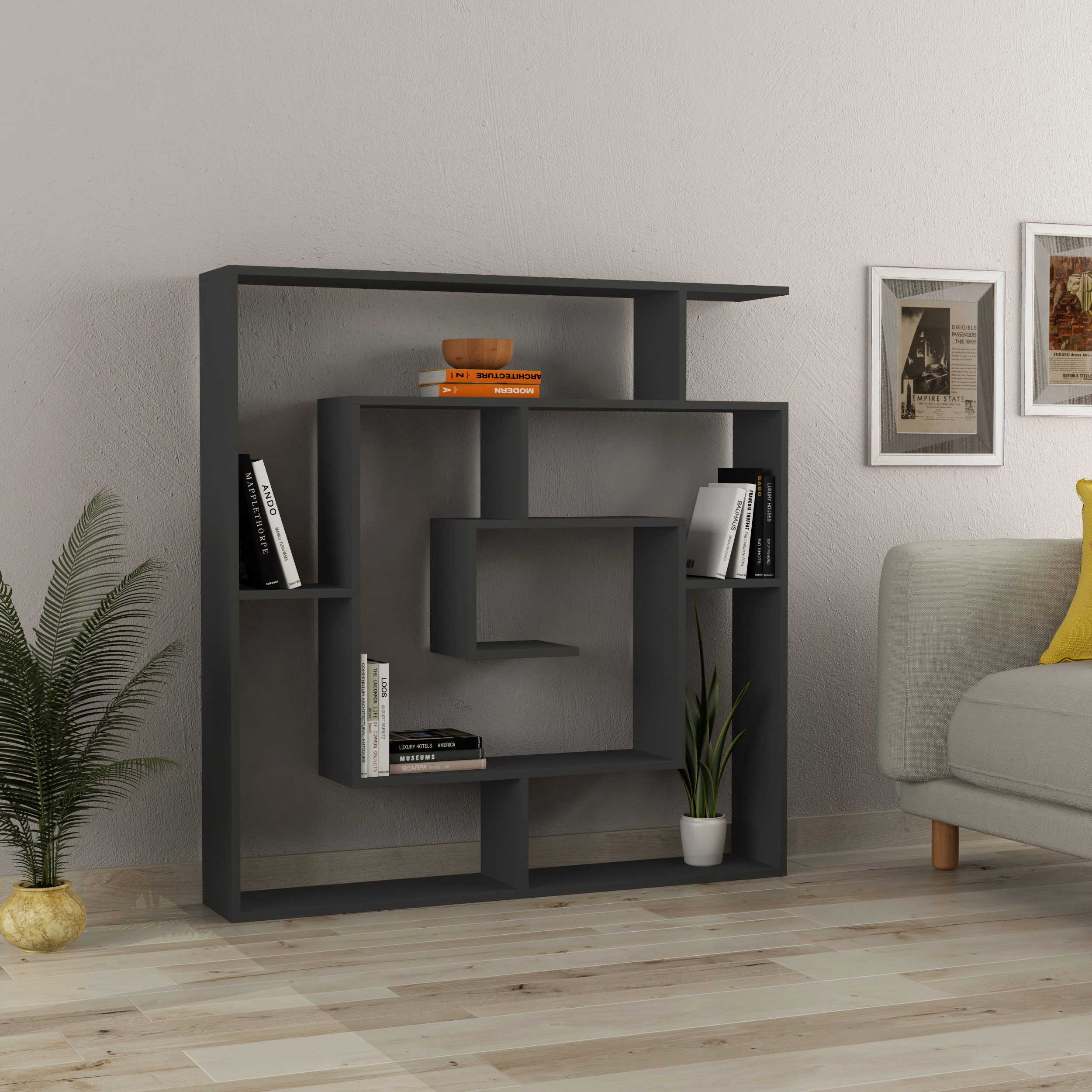 Decortie Bücherregal Labirent, Modernes Bücherregal, Raumtrenner, günstig online kaufen