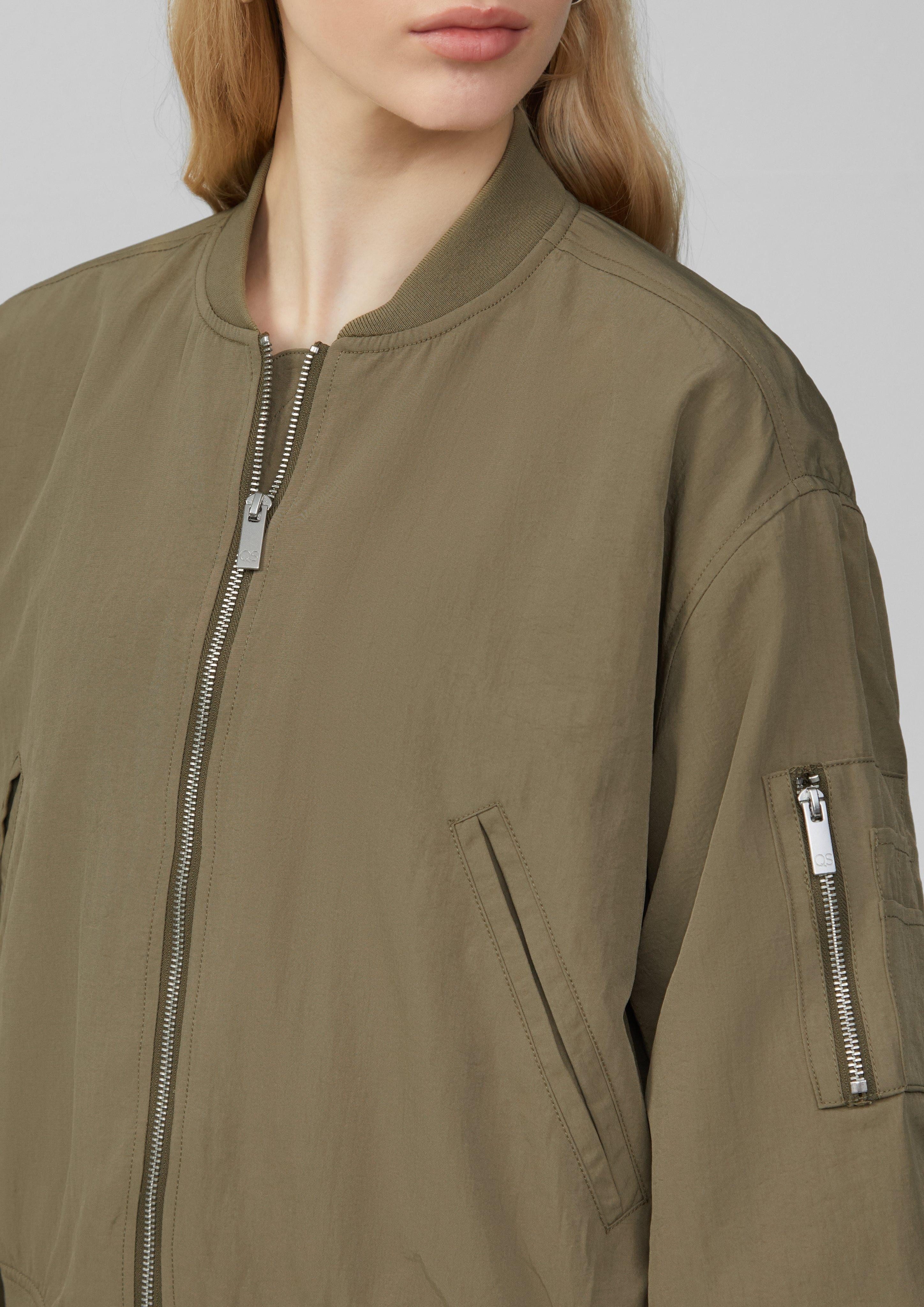 QS Outdoorjacke Blouson mit Stehkragen und günstig online kaufen
