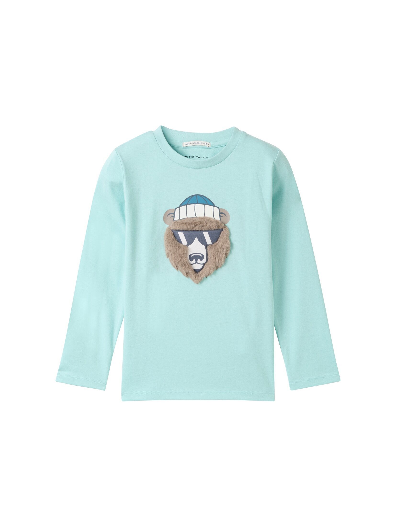 Langarmshirt Artwork Langarmshirt mit Bio-Baumwolle