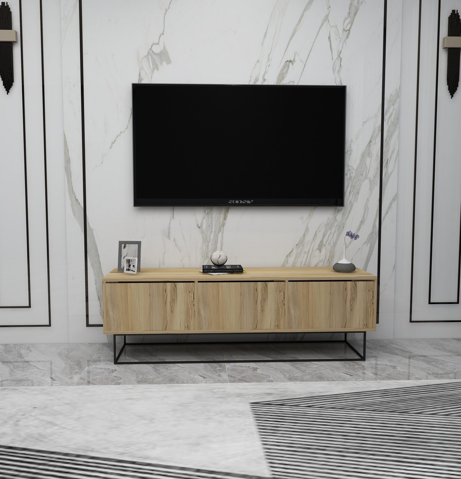 Skye Decor TV-Schrank Schränke, 50x140x40 cm, 100% Melaminbeschichtete Partikelplatte