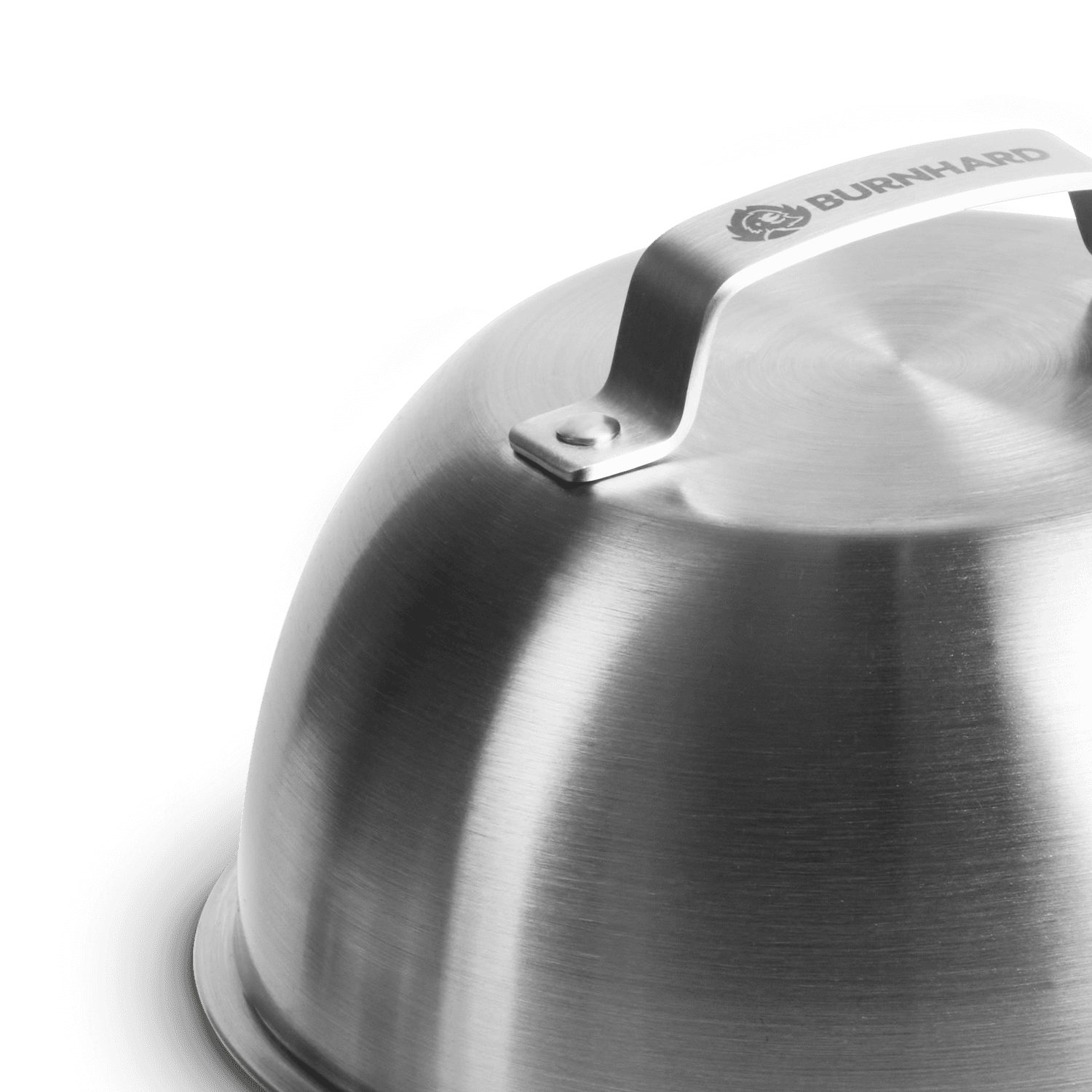 BURNHARD® Burgerpresse Burgerglocken 2-er Set Edelstahl (6 St)