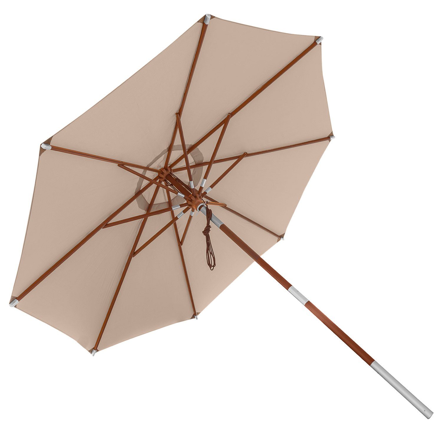 anndora-sonnenschirm Sonnenschirm 3m rund Knickbar Dreh-Kipp-Mechanismus, günstig online kaufen