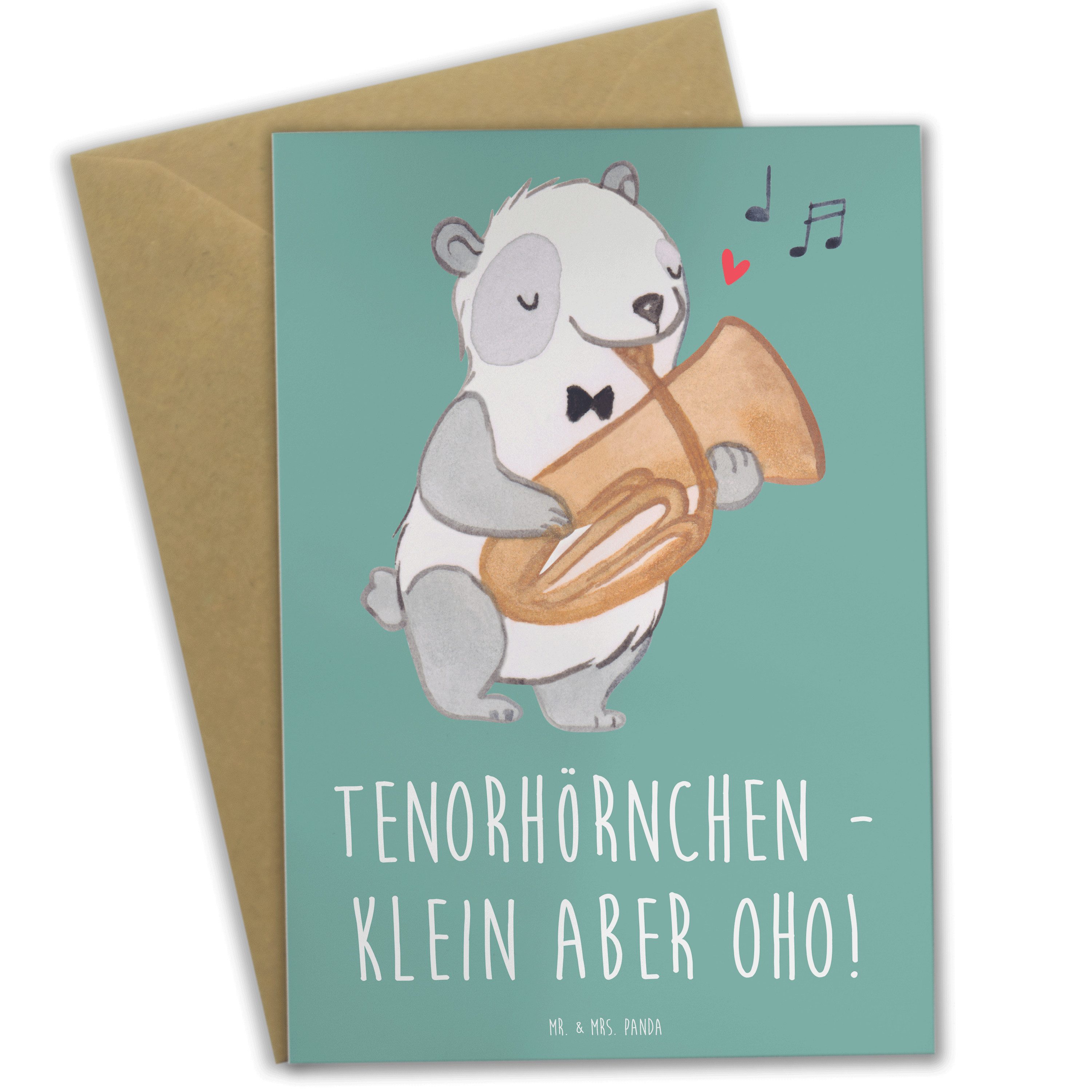 Grußkarte Tenorhörnchen Magie - Meeresbrise - Geschenk, Blasorchester, personal