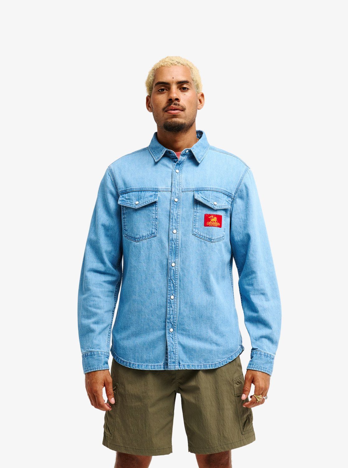 Quiksilver Jeanshemd BM UPRISING SHIRT Jeanshemd, aus Baumwolle, in den Größen S bis XXL