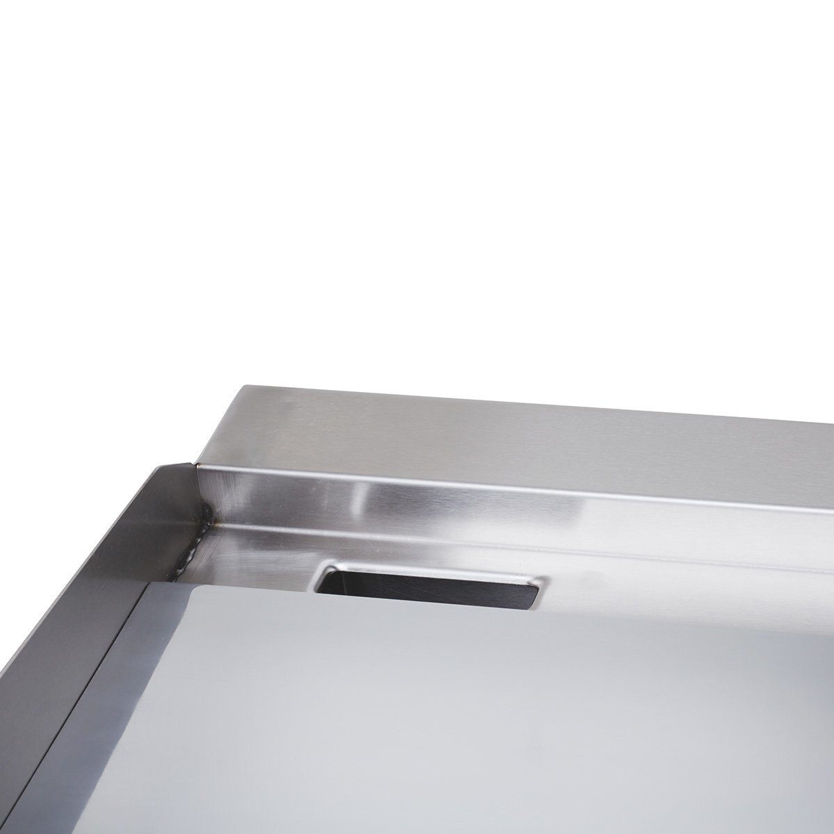 GastroHero Elektrogrill Elektro-Grillplatte 41 x 42 cm glatt / verchromt - Tischgerät, 2500 W