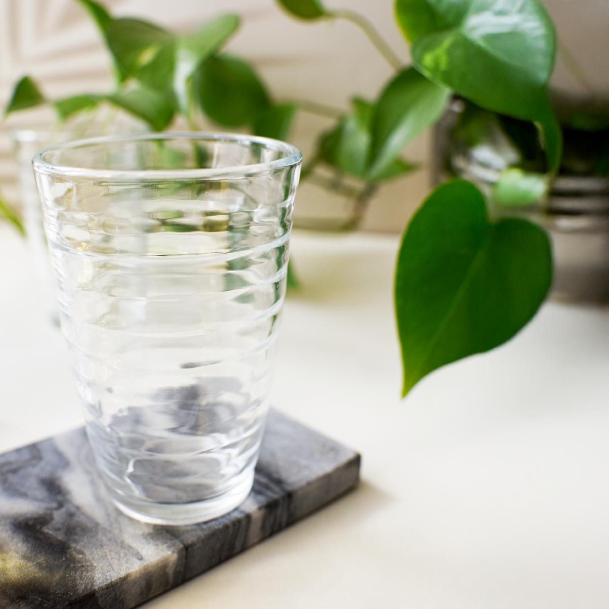 Sendez Gläser-Set 6 Trinkgläser 320 ml mit Struktur Cocktailgläser Longdrinkgläser Glas, 6-tlg., Glas