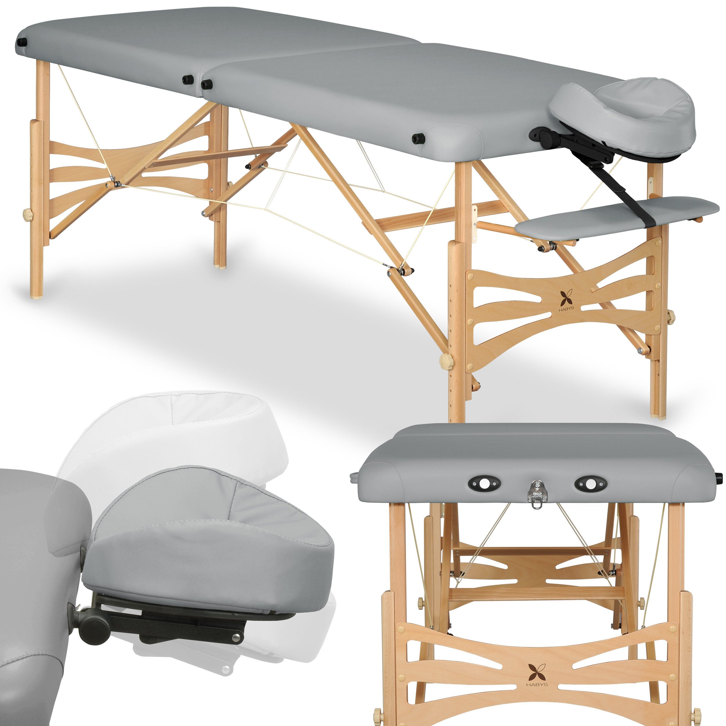 Habys Massageliege Panda Mobile Kosmetikliege Massagetisch Tragbar Klappbar