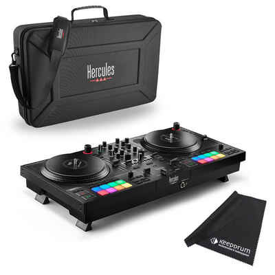 HERCULES DJ Controller Inpulse T7, (mit Hercules Trage-Tasche), mit keepdrum Tuch