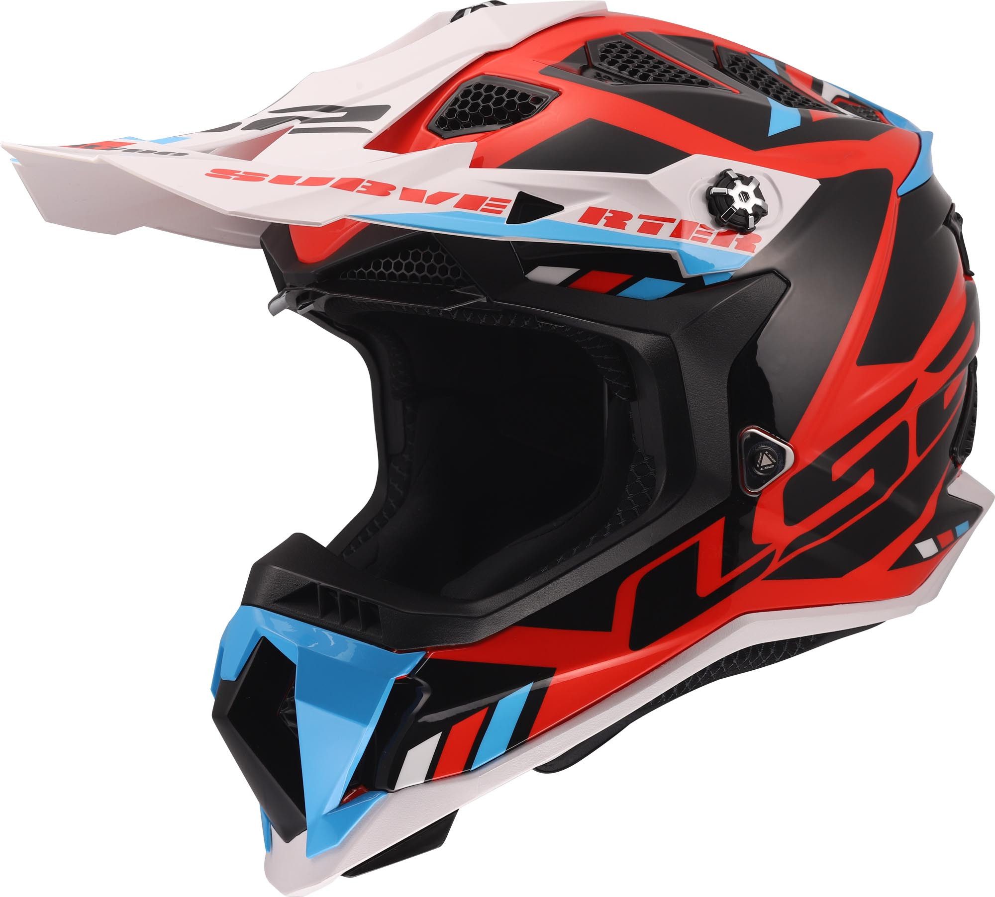 LS2 Motocrosshelm MX700 Subverter Evo II Stomp Motocross Helm, Notfallsystem-polsterung (eqrs)
